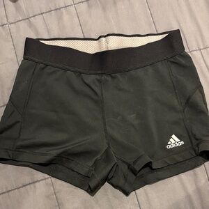 Adidas Women's Black and White Athletic Shorts